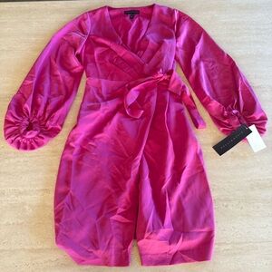 Aidan Mattox brand new with tags geranium wrap cocktail dress size 2